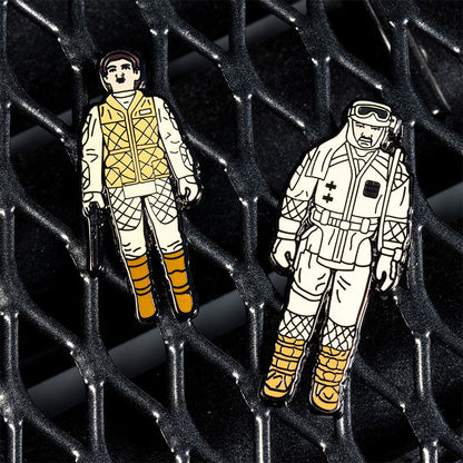 Pin-Set Star Wars 1.19 – Leia (Hoth-Outfit) und Rebellen-Kommandant