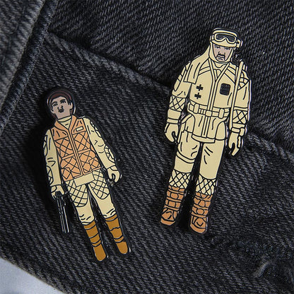 Pin-Set Star Wars 1.19 – Leia (Hoth-Outfit) und Rebellen-Kommandant
