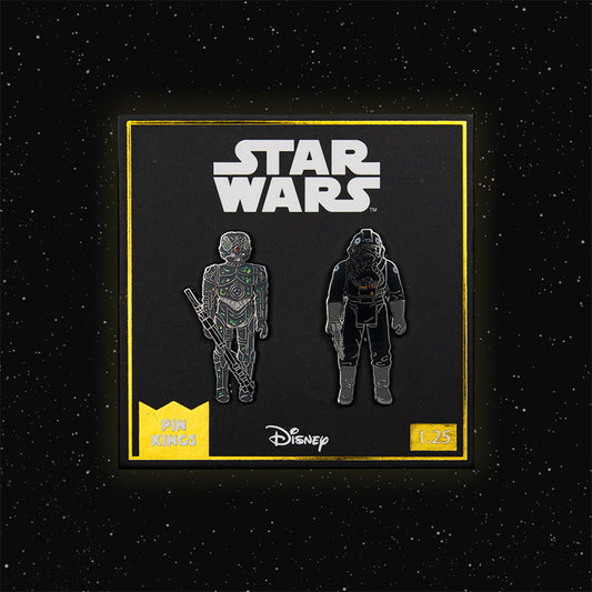 Star Wars Pin Set 1.25 – 4-LOM and Imperial Tie Fighter Pilot