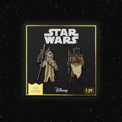 Star Wars Pin Set 1.29 – Logray (Ewok Medicine Man) and Klaatu