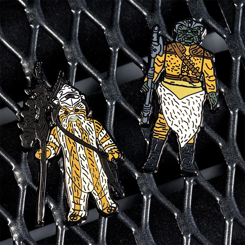 Star Wars Pin Set 1.29 – Logray (Ewok Medicine Man) and Klaatu