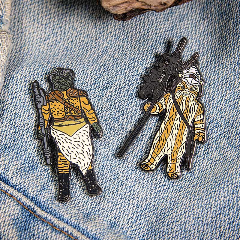 Star Wars Pin Set 1.29 – Logray (Ewok Medicine Man) and Klaatu