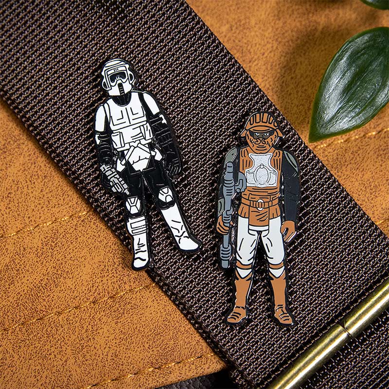 Pin-Set Star Wars 1.33 – Biker Scout und Lando Calrissian (Skiffwachen-Verkleidung)