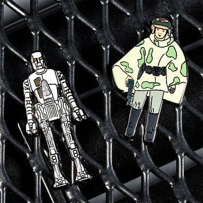 Star Wars Pin Set 1.35 – 8D8 and Princess Leia Organa (in Combat Poncho)