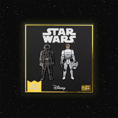 Star Wars Pin Set 1.44 – Imperial Gunner and Luke Skywalker (Imperial Stormtrooper Outfit)