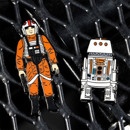 Star Wars Pin Set 1.9 – Luke Skywalker: X Wing Pilot and R5 D4