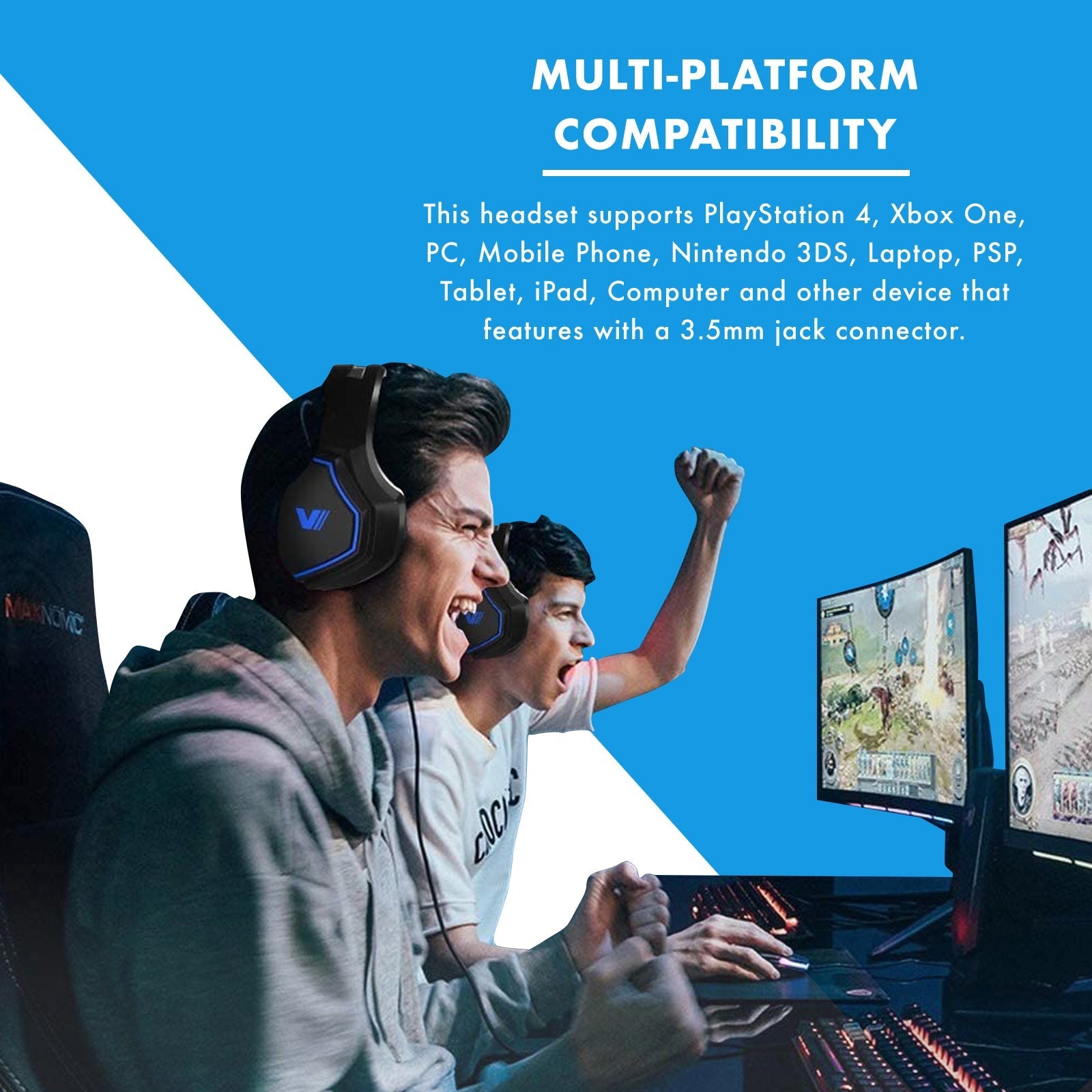 Casque Gaming Multi-Format Xbox One PS4 PC