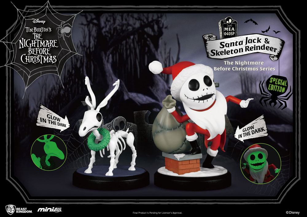Útok mini vajíčok Santa Jacka a kostlivca sobov 
