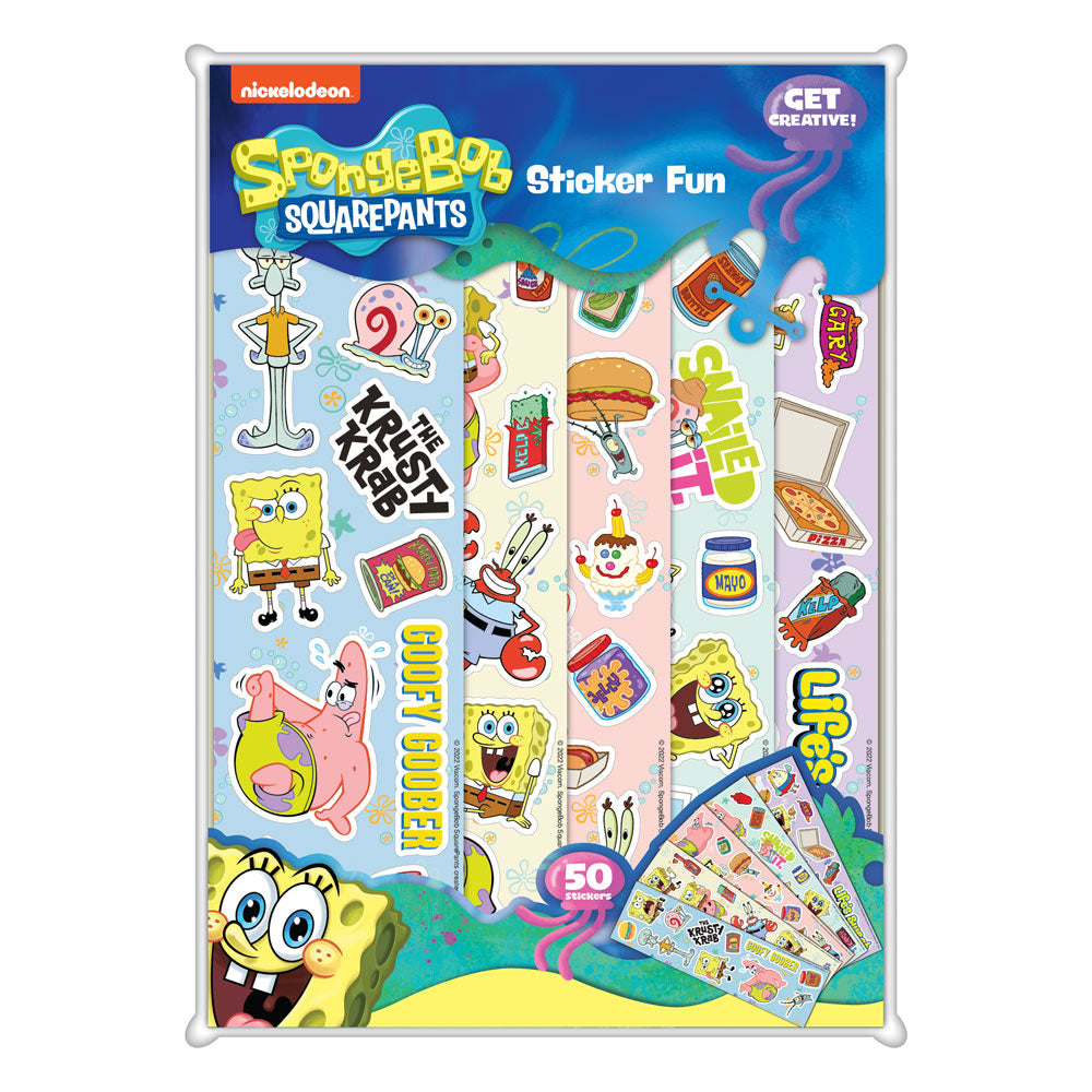 SpongeBob SquarePants klistremerkesett - Morsomt 