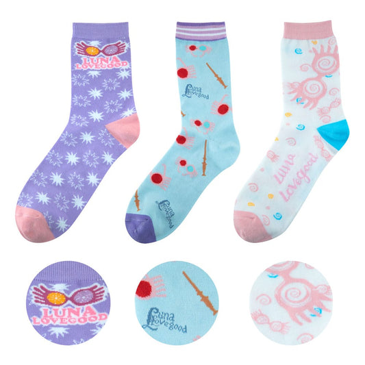 Harry Potter pack 3 paires de chaussettes - Luna Lovegood