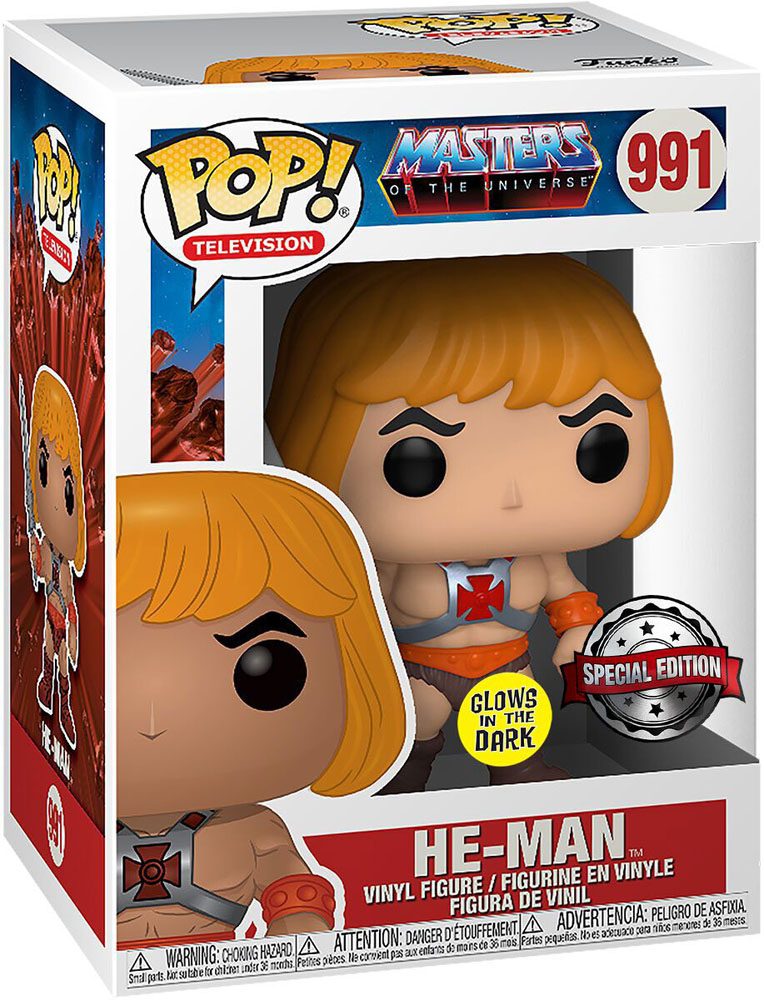 masters of the universe pop tee set figurine et t shirt he man