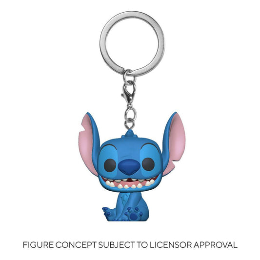 Stitch Pop! Keychain Lilo & Stitch porte-clés Pocket POP! Vinyl Stitch 4 cm