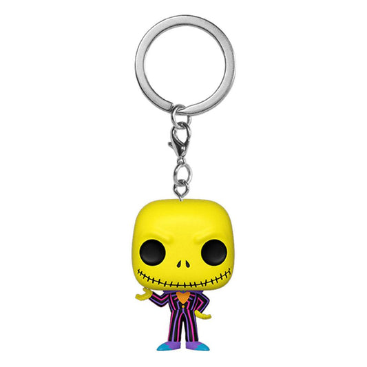 Pop! Kulcstartó Jack Skellington (Fekete fény) 