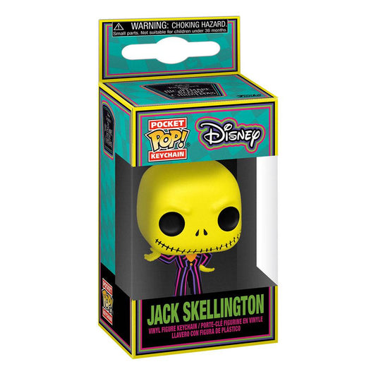 Pop! Kulcstartó Jack Skellington (Fekete fény) 