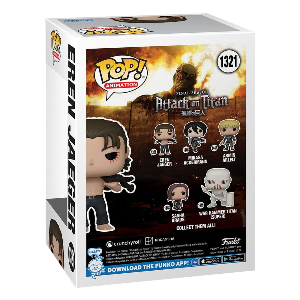 pop eren jaeger with open shirt 1321