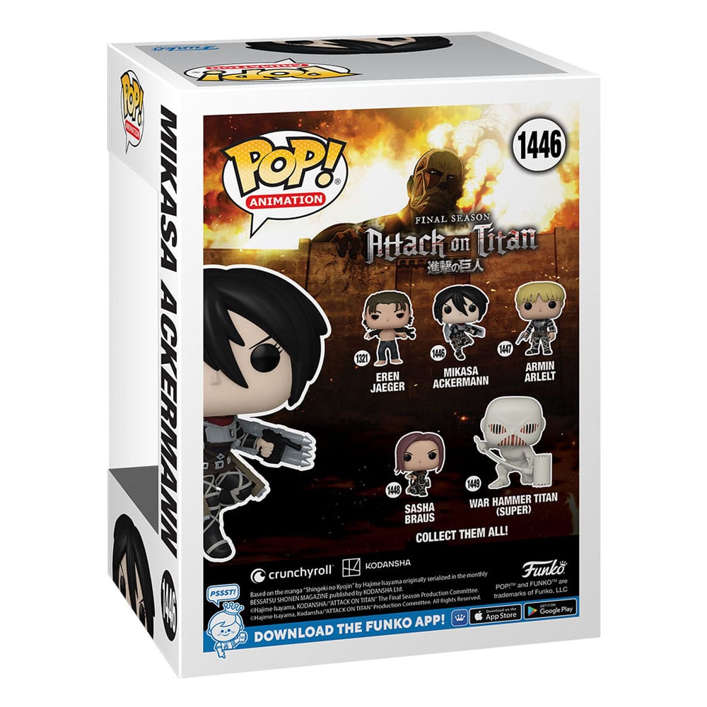 pop mikasa ackermann with thunder spears 1446
