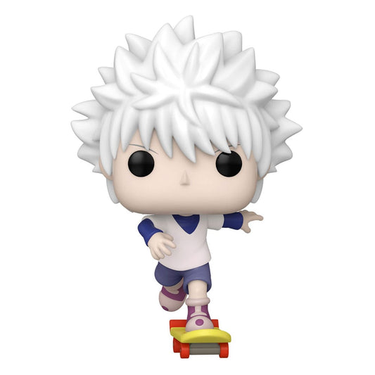 Killua Zoldyck con lo skateboard 
