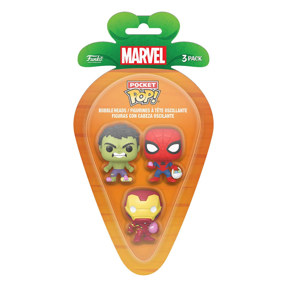 Pocket Pop! Pâques Hulk, Spider-Man & Iron Man 3-Pack