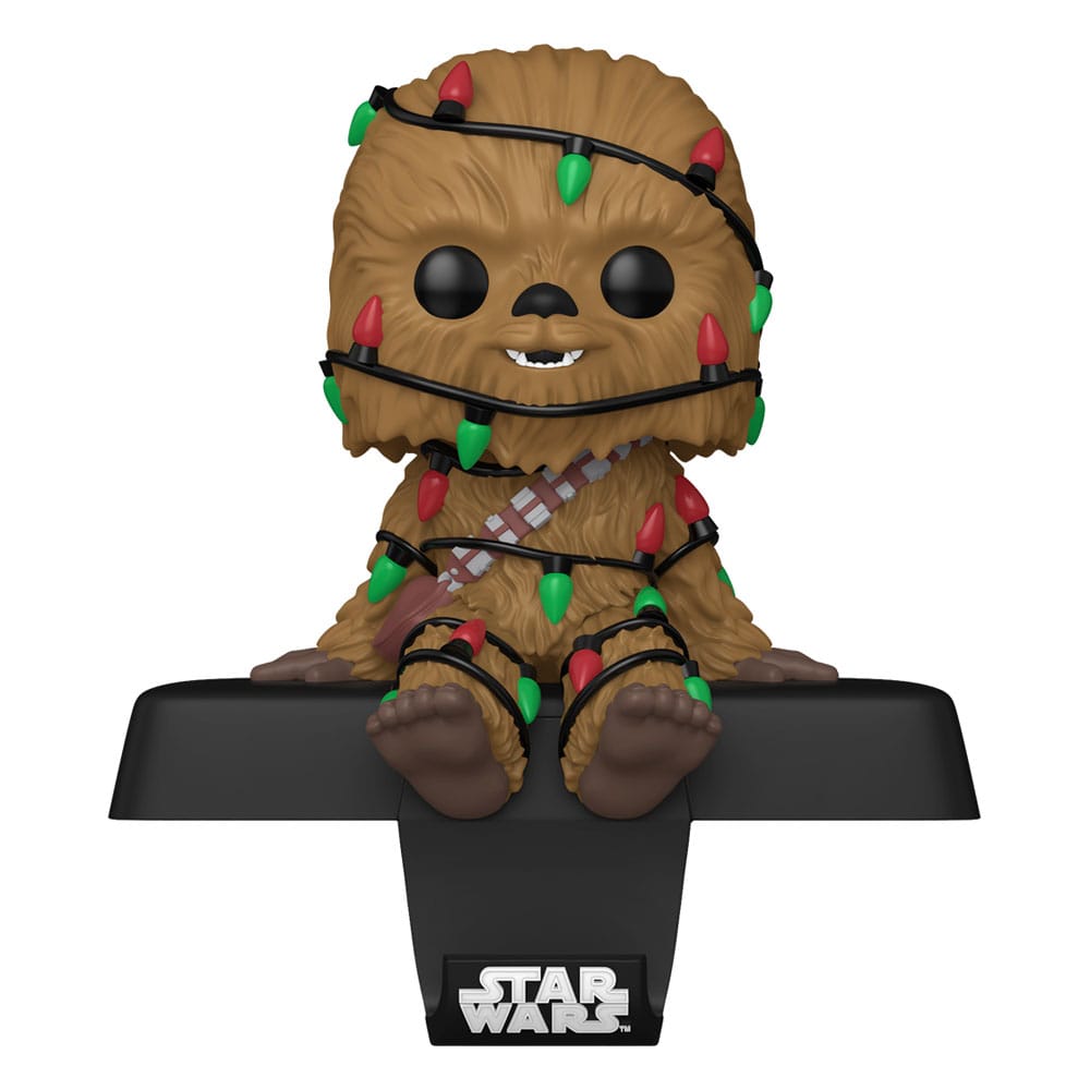 Funko Pop! Stocking Hanger Chewbacca avec Guirlandes de Noël – Star Wars