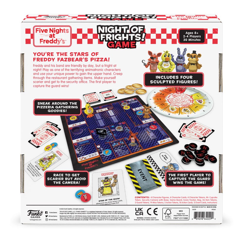 Jeu de plateau Five Nights at Freddy's - Night of Frights