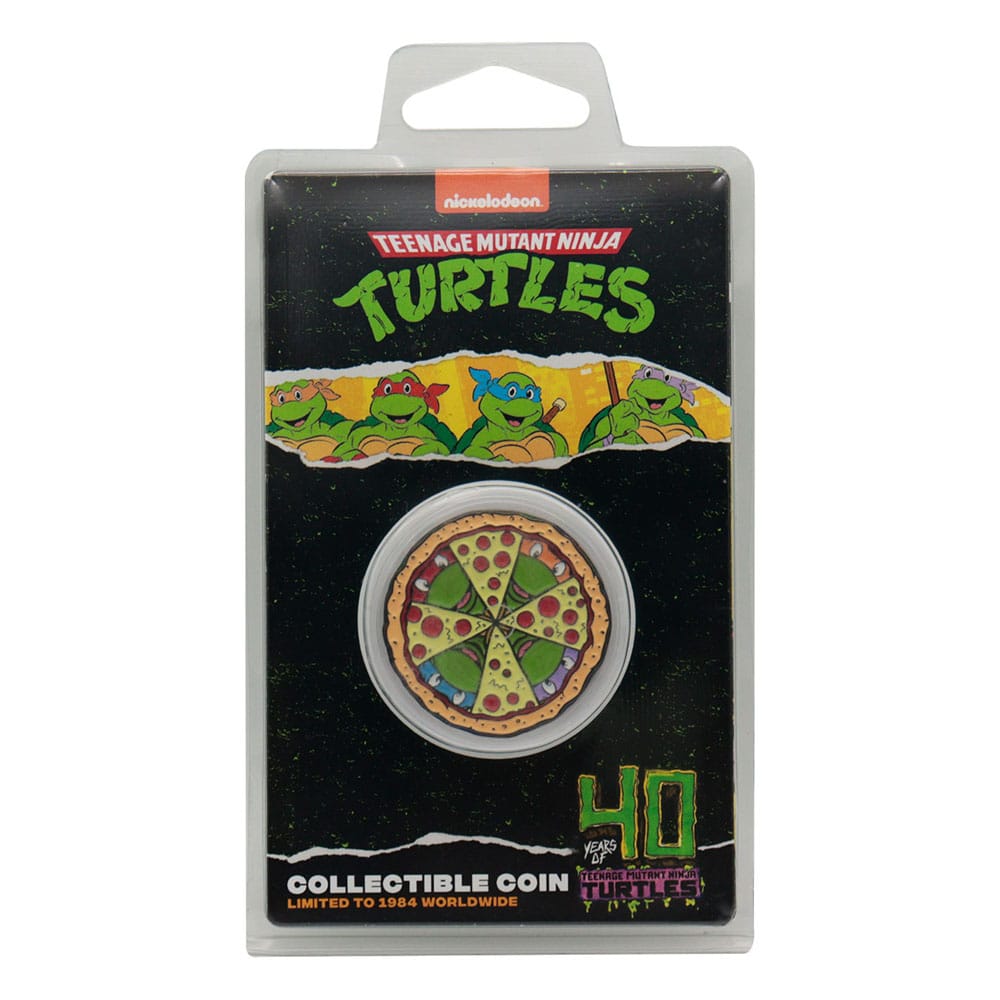 Sběratelská mince Želvy Ninja - Pizza (limitovaná edice)
