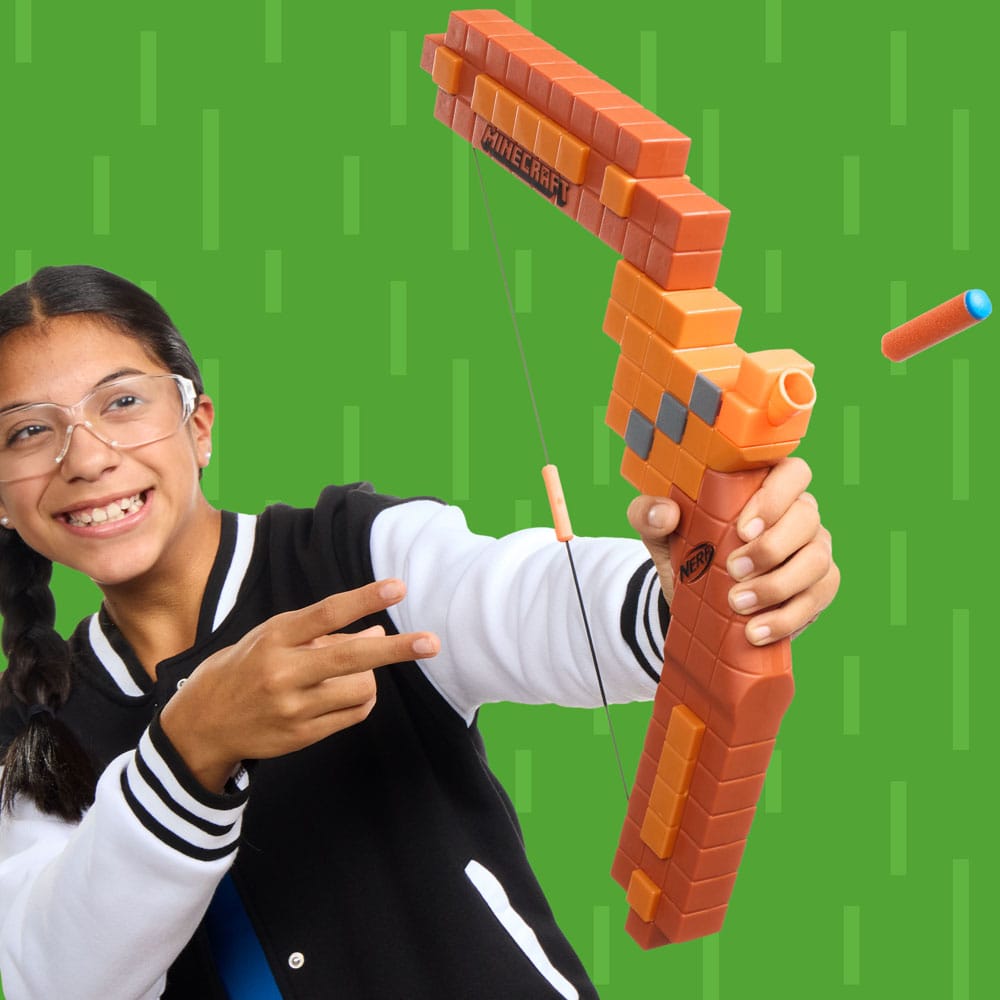 nerf arc lance flechettes minecraft hasbro