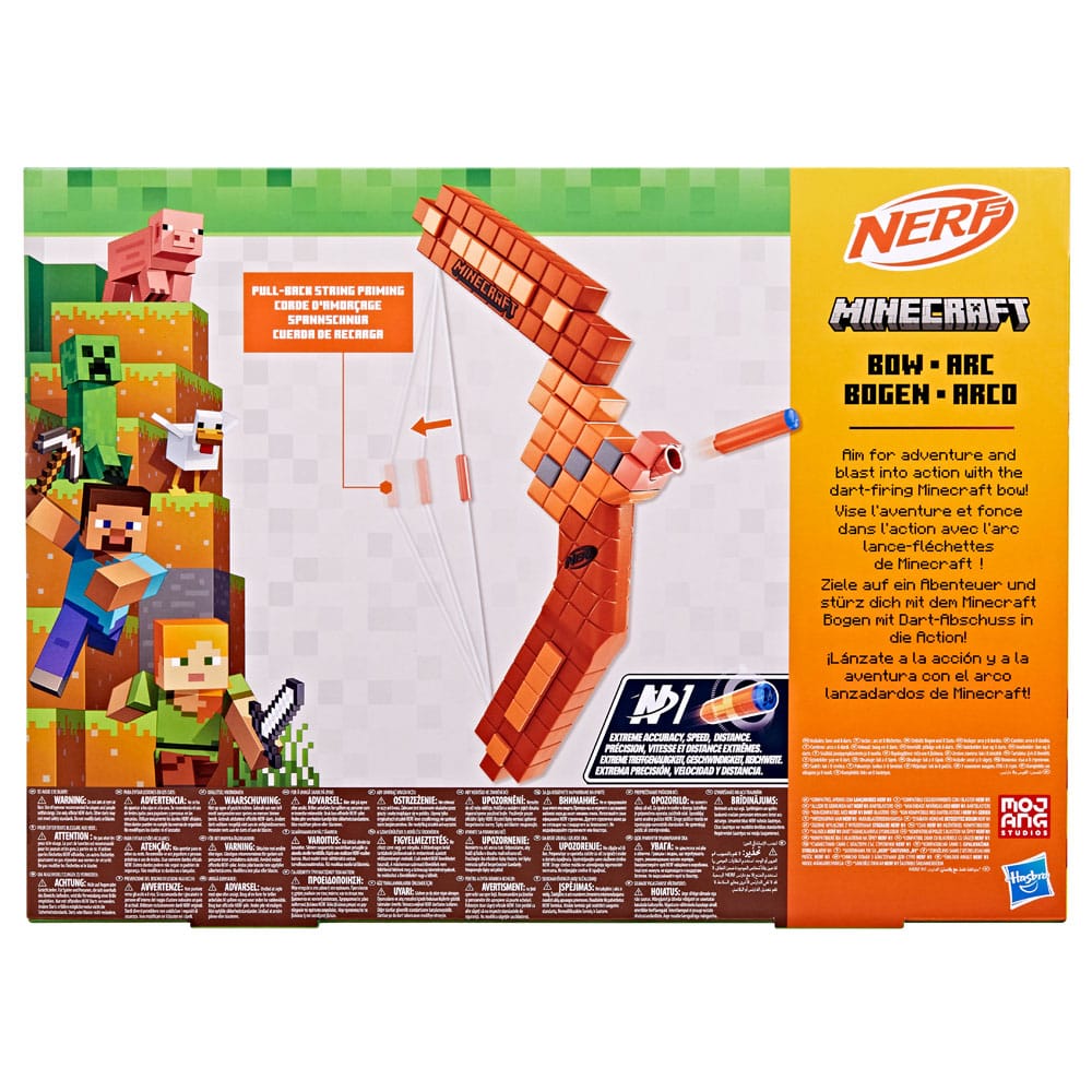 nerf arc lance flechettes minecraft hasbro