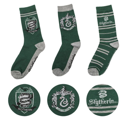 Harry Potter pack 3 paires de chaussettes - Serpentard