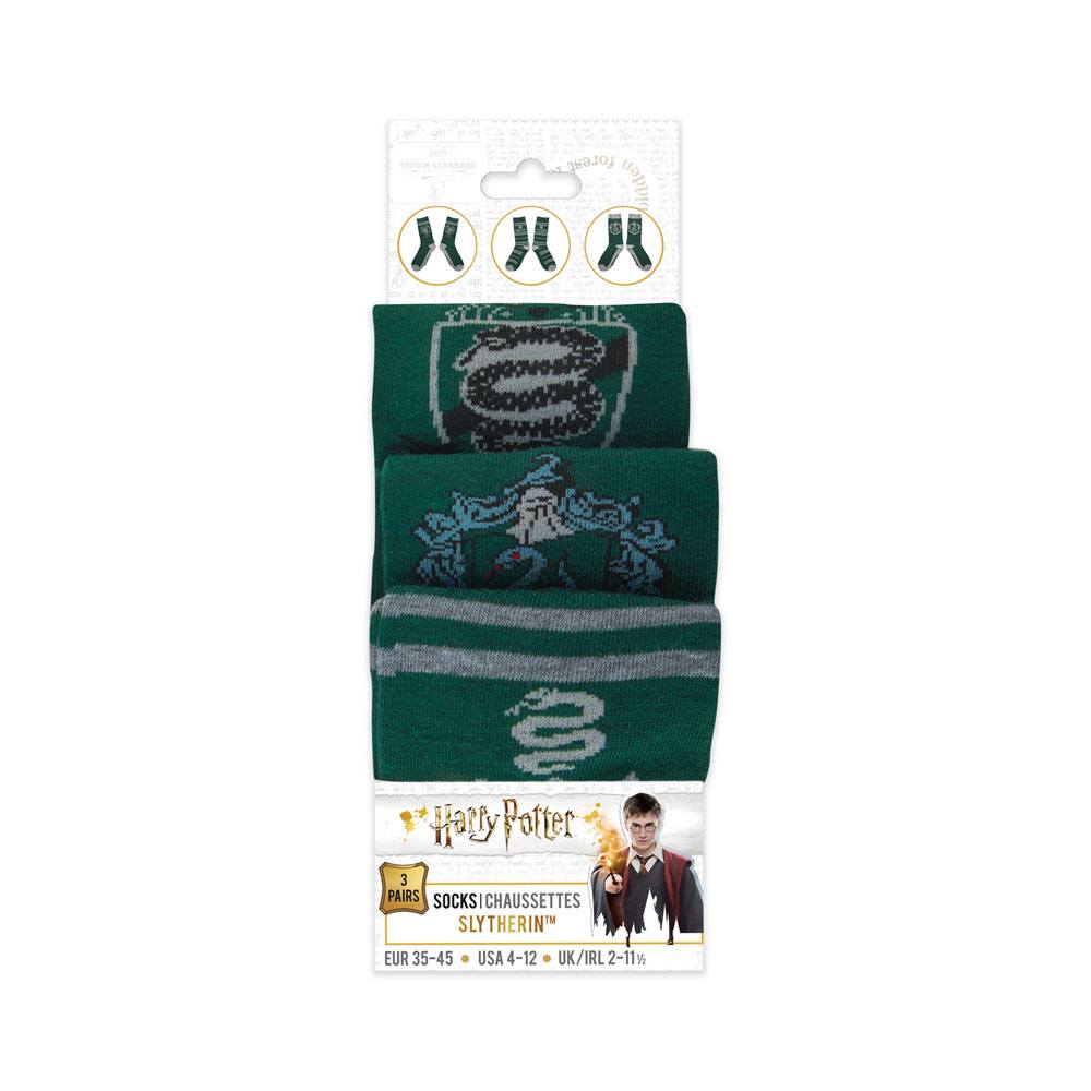 Harry Potter pack 3 paires de chaussettes - Serpentard