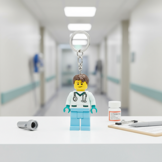 LEGO lichtgevende sleutelhanger - Dokter