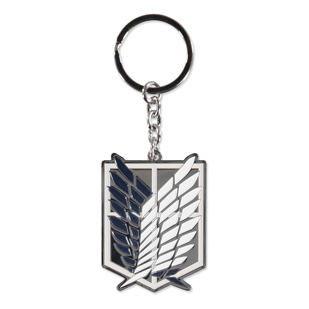 Metalinis raktų pakabukas „Attack on Titan“ – logotipas 
