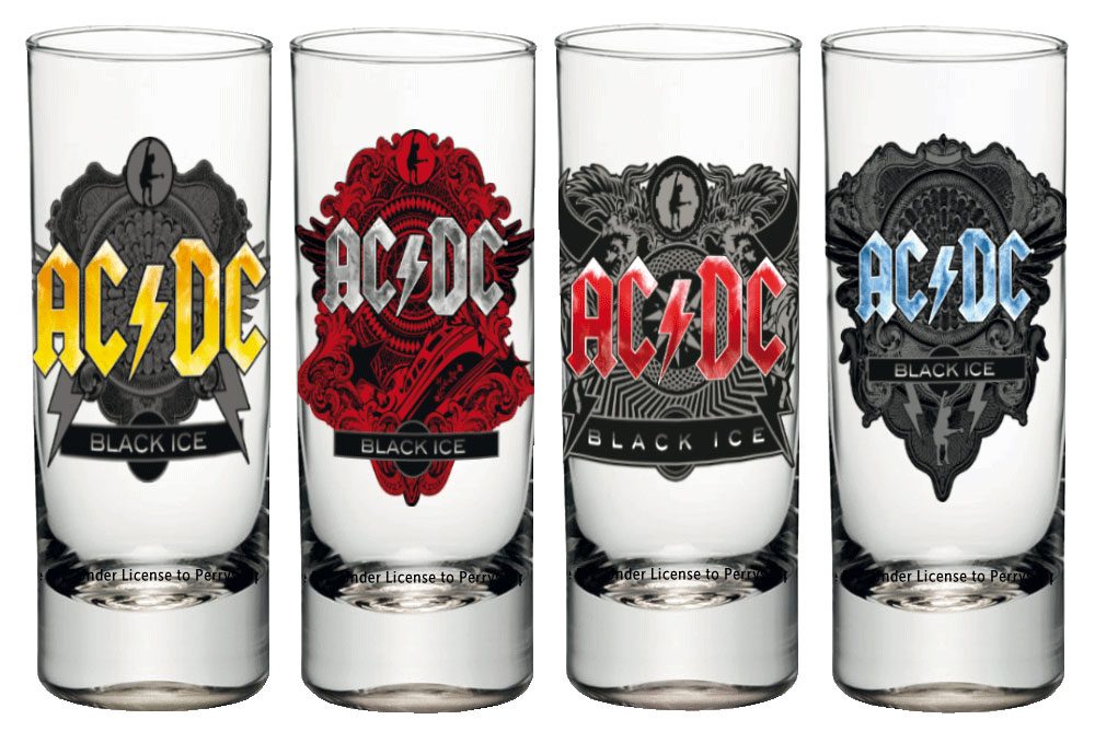Sada 4 panáků AC/DC
