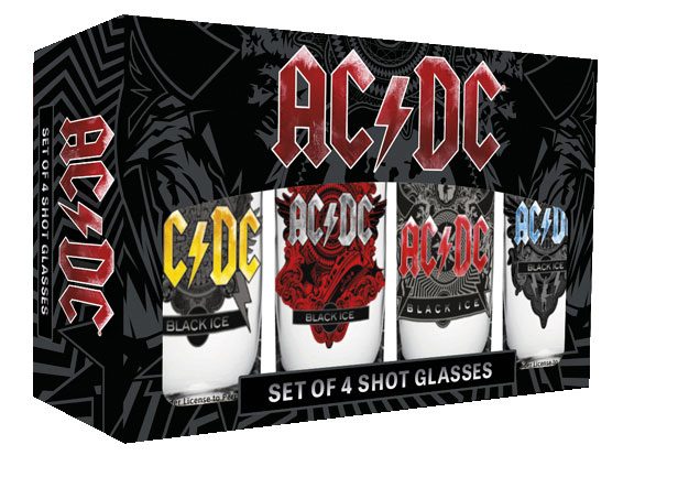 Sada 4 panáků AC/DC