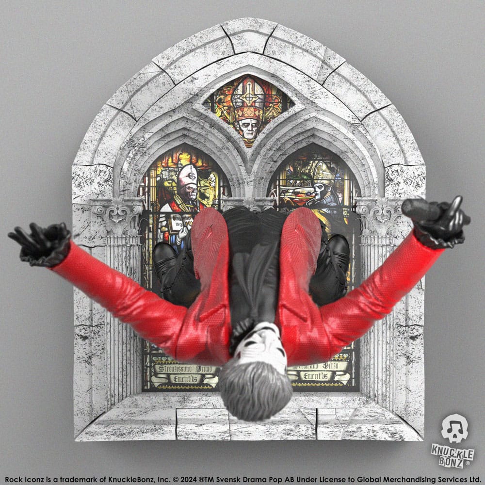 Statuette Papa Emeritus IV (Red Jacket) - Rock Iconz - PRECOMMANDE*