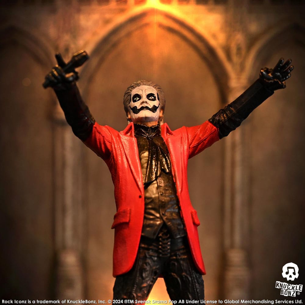 Statuette Papa Emeritus IV (Red Jacket) - Rock Iconz - PRECOMMANDE*