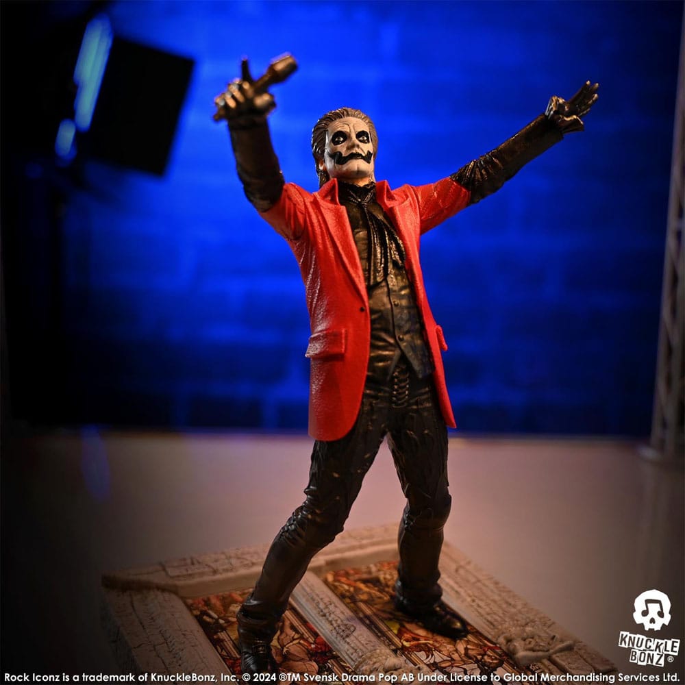 Statuette Papa Emeritus IV (Red Jacket) - Rock Iconz - PRECOMMANDE*