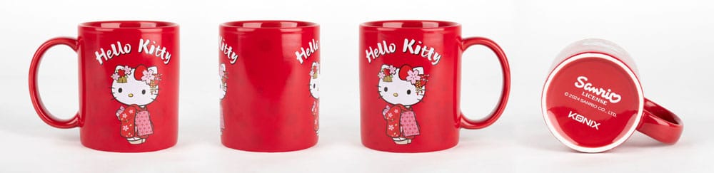 Mug Thermoréactif Hello Kitty - Rouge Kimono