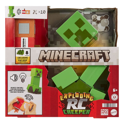 figurine r c minecraft exploding creeper mattel