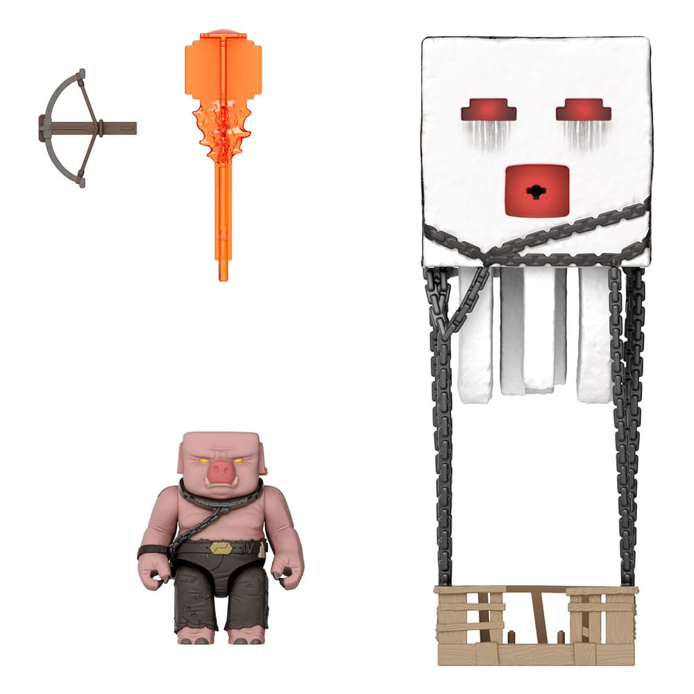 figurine minecraft le film blast attack ghast mattel