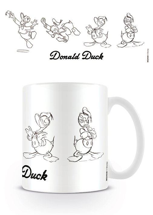Hrnek s náčrtem Kačera Donalda 