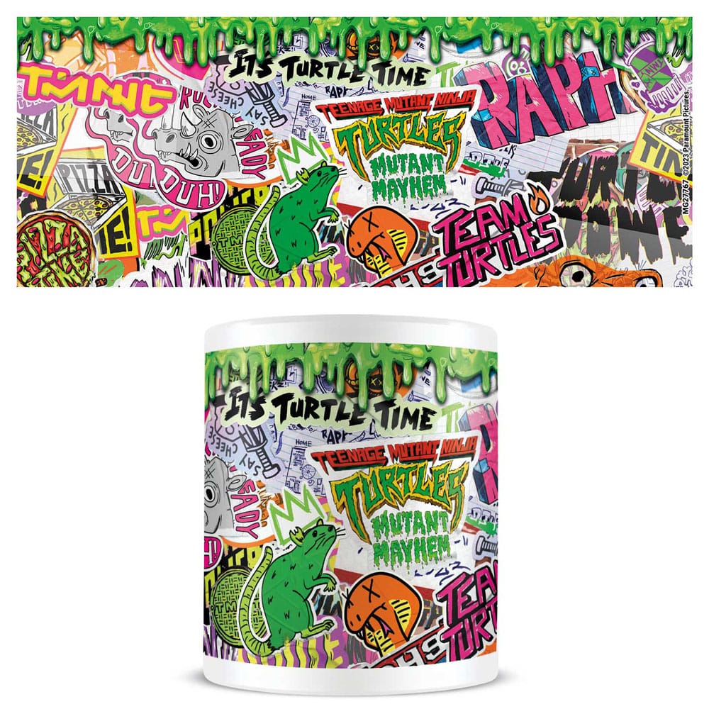 Mutant Mayhem Ninja Turtles kruus - graffiti 