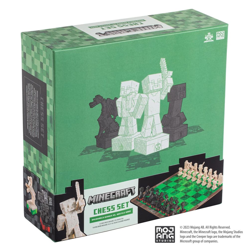 jeu d echecs heros de la surface vs monstres minecraft noble collection
