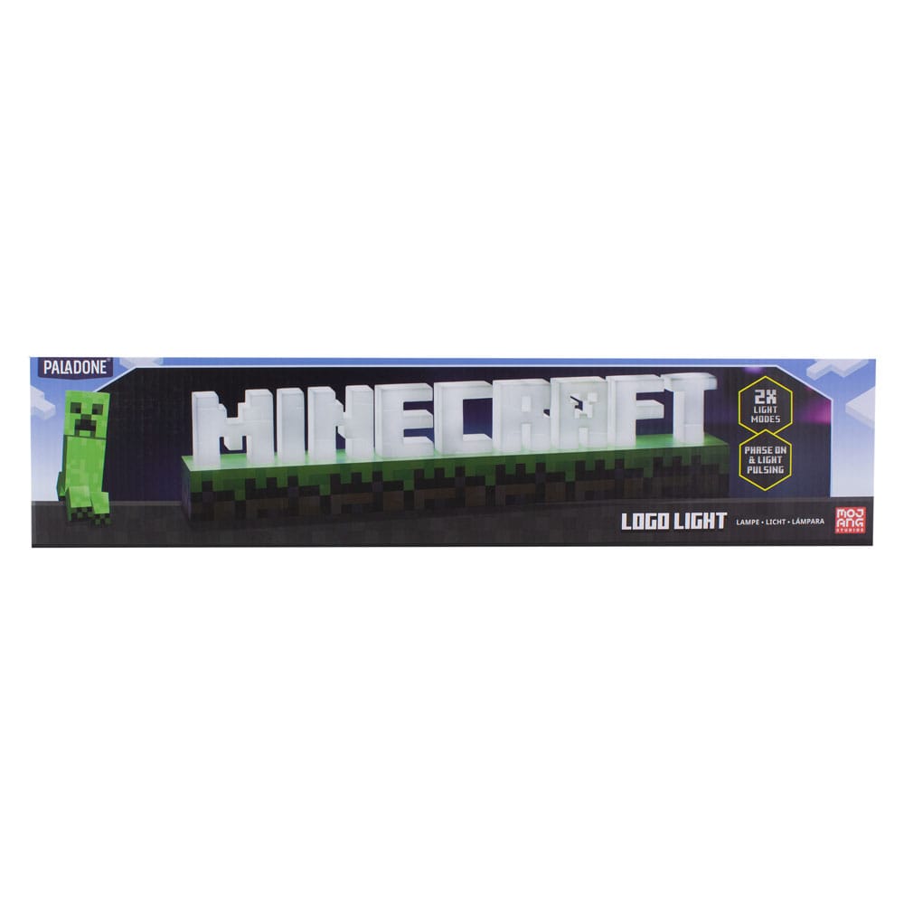 lampe minecraft logo paladone