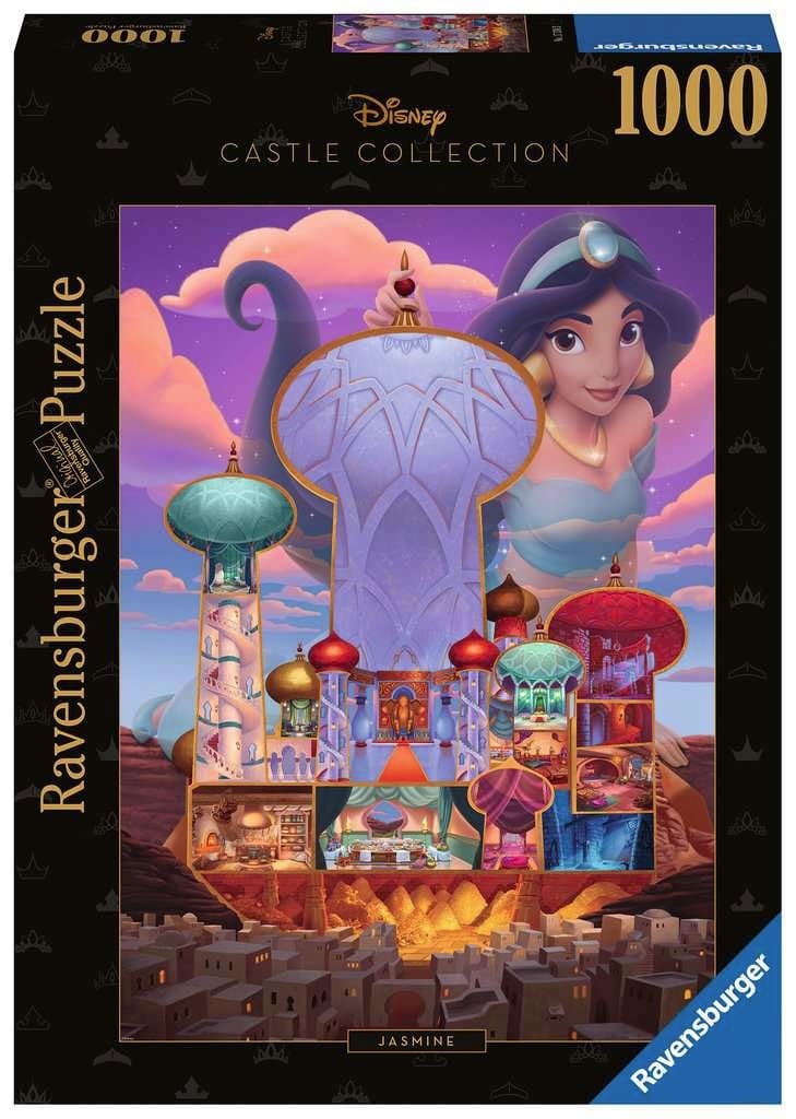 puzzle disney castle collection jasmine aladdin ravensburger