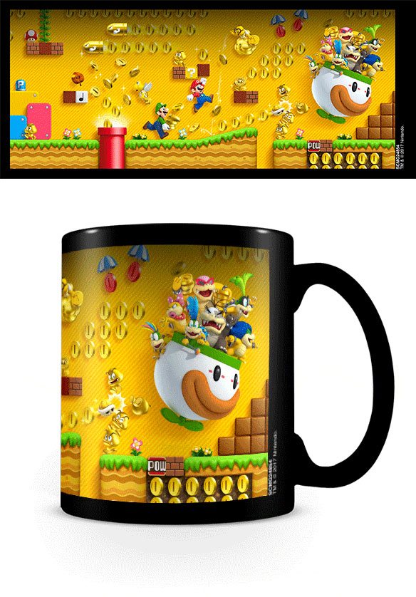 Mario Bros. Termoreaktív Bögre - Gold Coin Rush 
