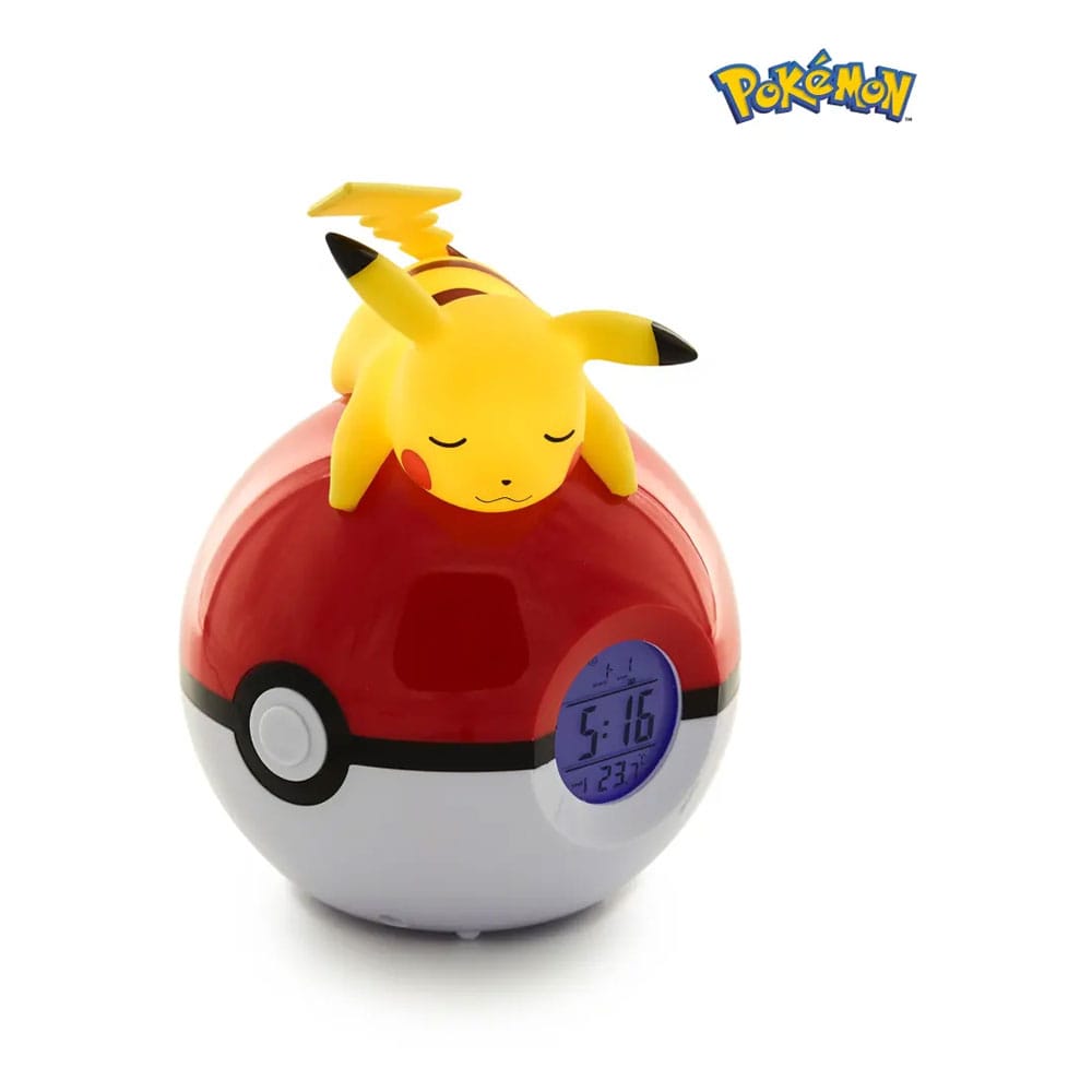 Pokémon lampa s budíkem - Pikachu 