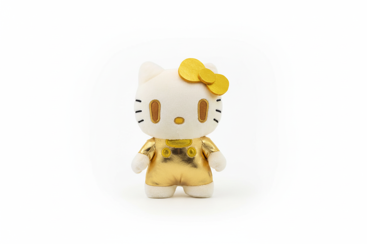 DZNR Sanrio Plys - Hello Kitty Gylden Udgave