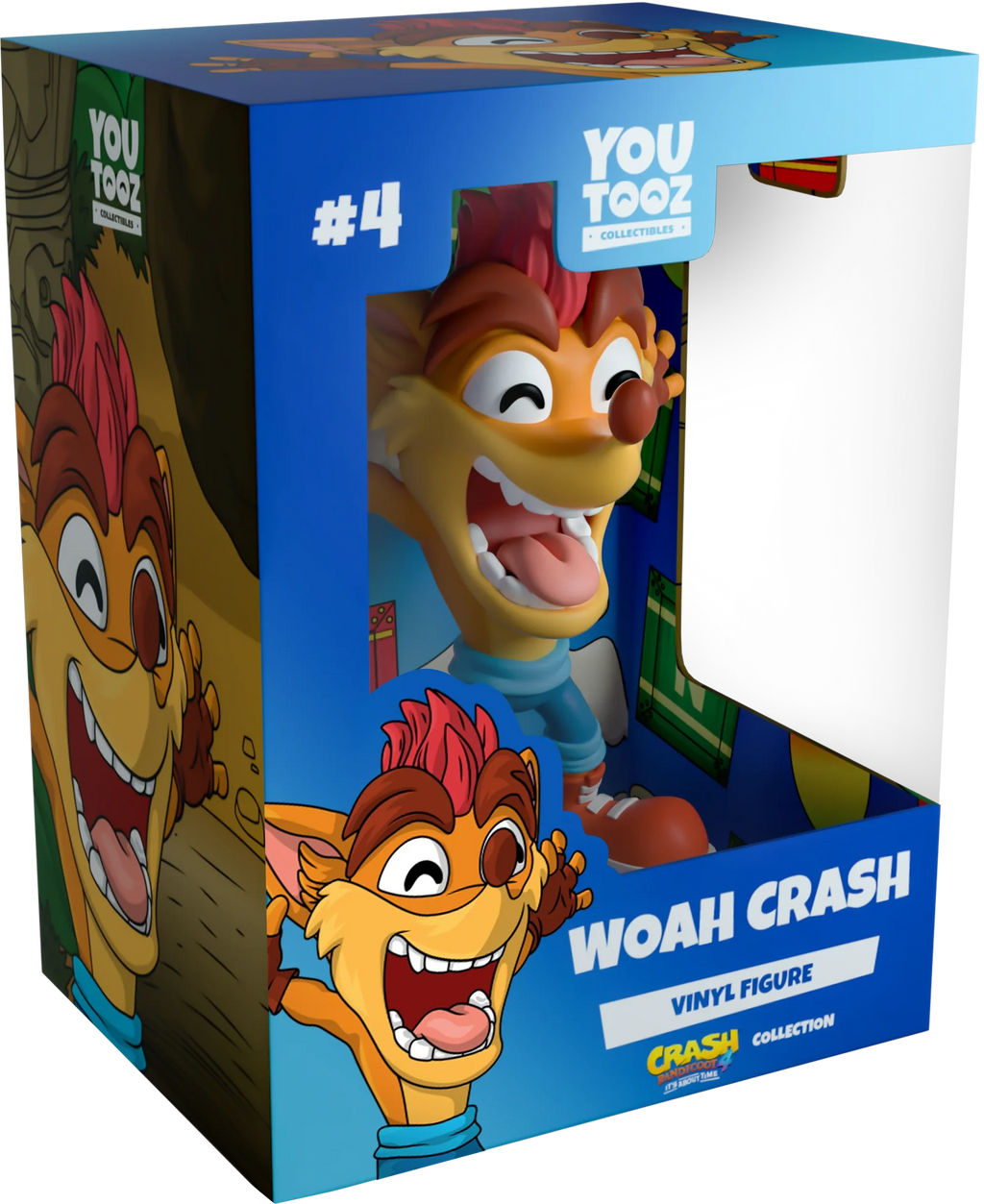 crash bandicoot vinyl figurine woah crash youtooz