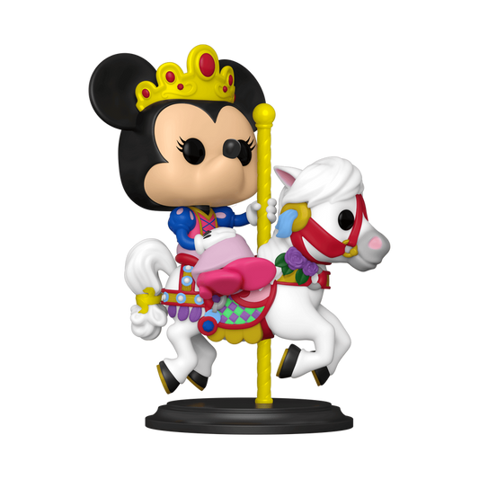 WDW 50TH POP Disney N° 1251 Minnie Carrousel POP! MINNIE MOUSE ON PRINCE CHARMING REGAL CARROUSEL