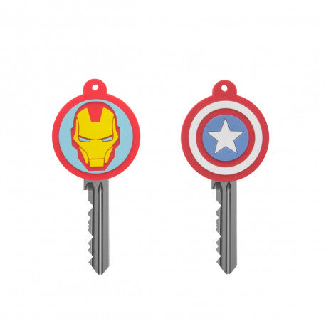Cache clés Iron Man et Captain America